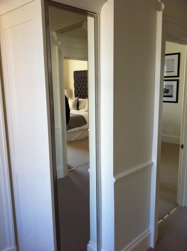 Full-length wardrobe mirror fitted in Holloway home