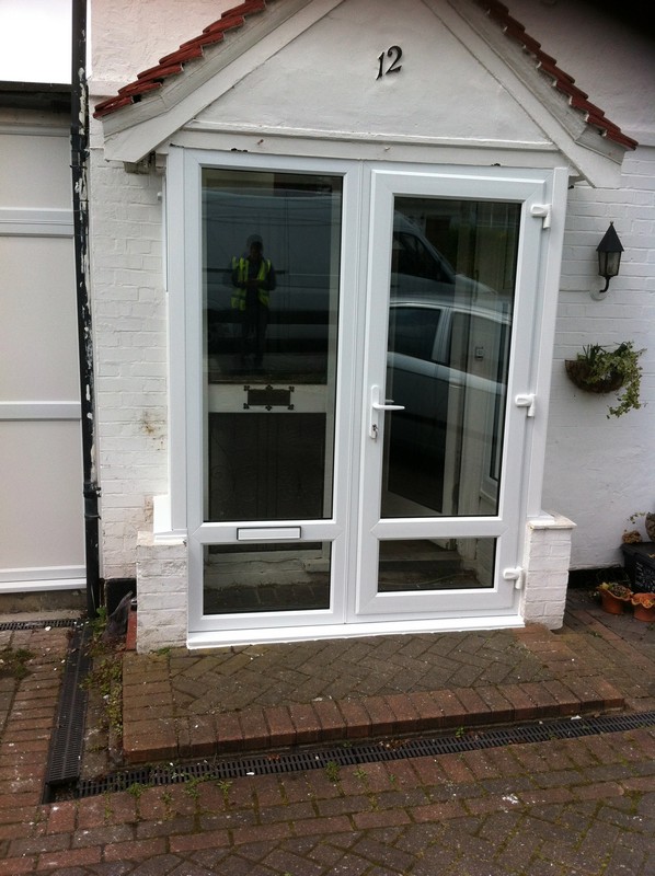 uPVC French doors fitted as front entrance in Holloway